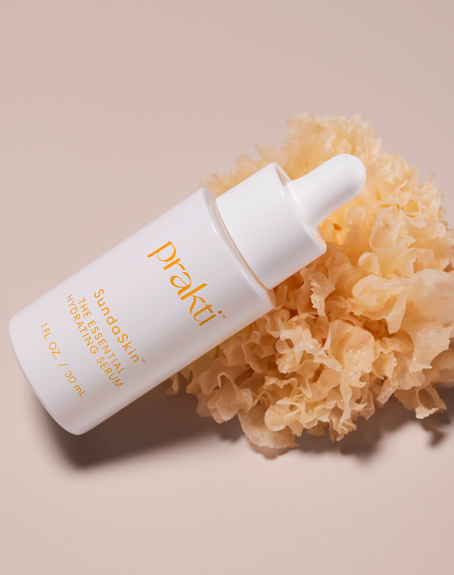 Prakti SundaSkin serum with White Snow Mushroom for deep hydration and skin brightening