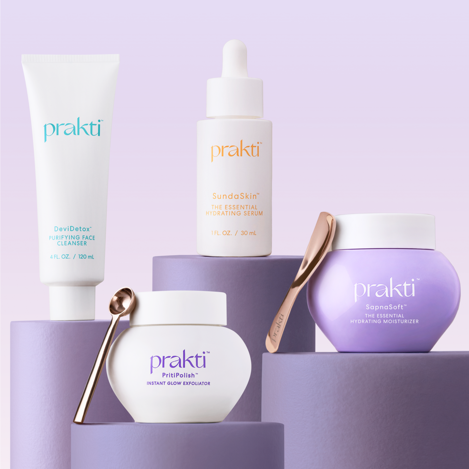Prakti skincare products with free US Ground Shipping offer promotion