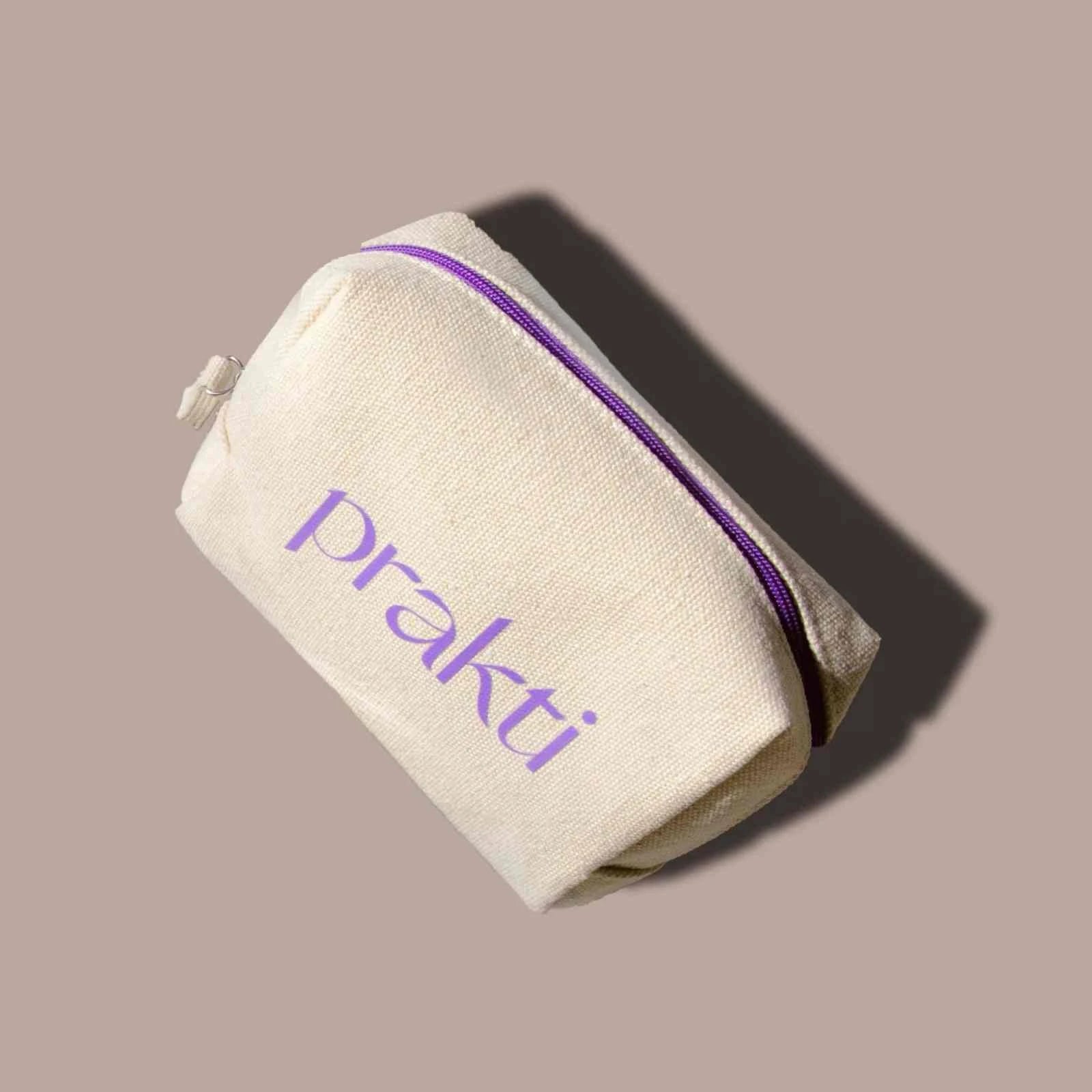 Prakti Beauty Prakti Organic Cotton Canvas Toiletry Bag