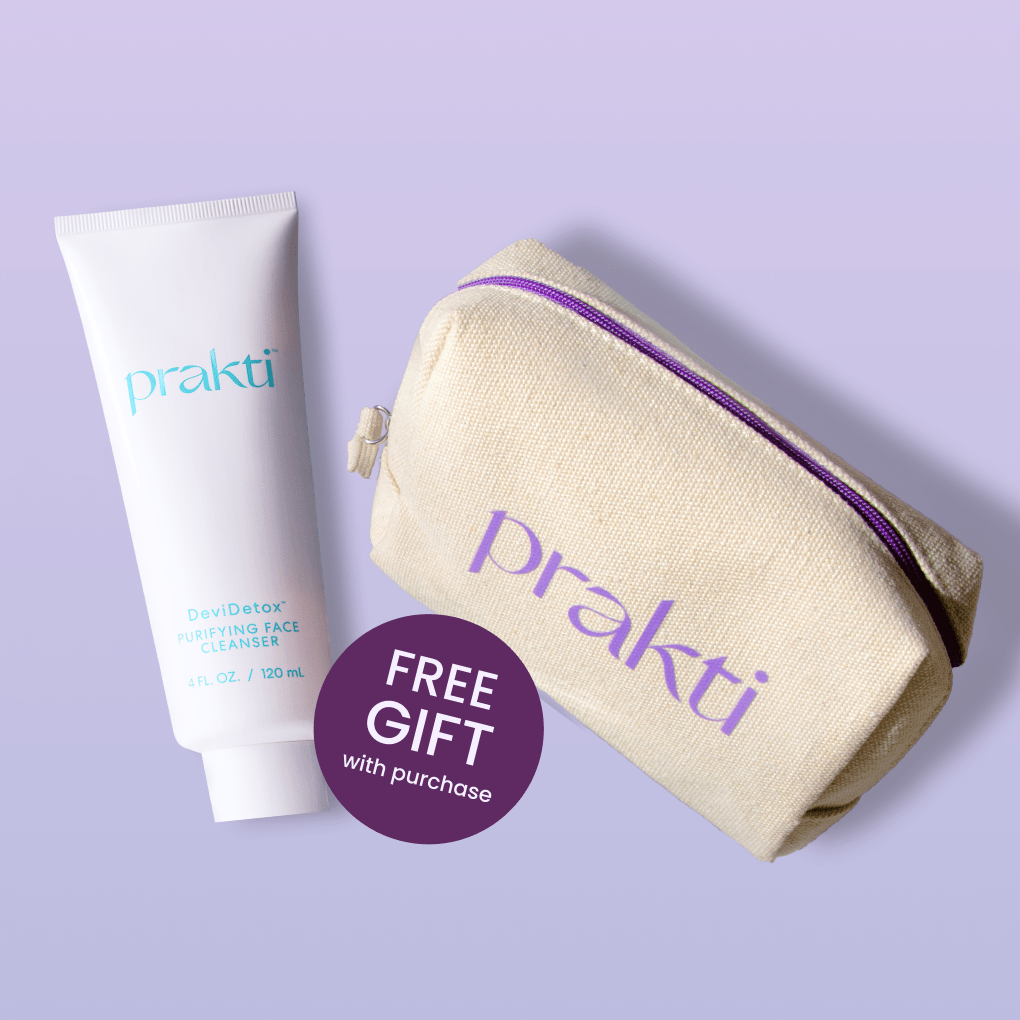 Prakti Beauty singleton_gift Free Gift With Purchase - Full Size DeviDetox™ +  Organic Cotton Canvas Toiletry Bag